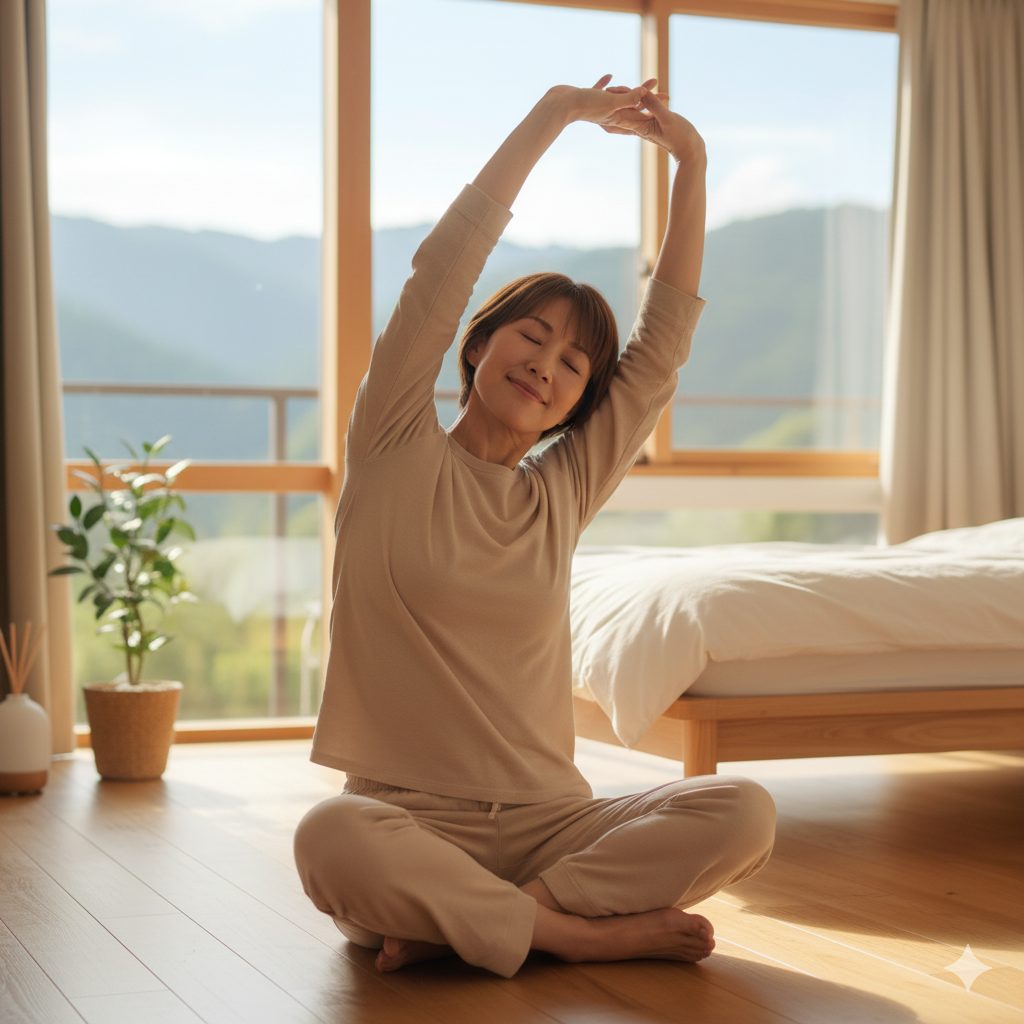 長野：四十肩で夜眠れないあなたへ！幸せな眠りを呼ぶセルフケア【しあわせ】